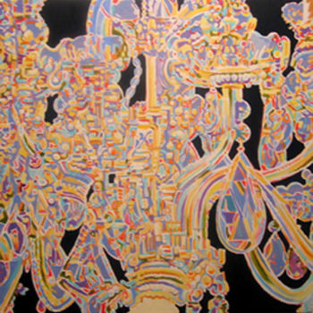 John Bowman, Excelsior, 2007, Acrylic on canvas, 32 x 32 inches