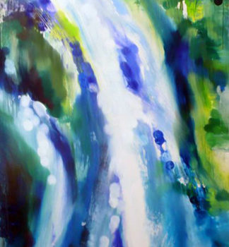 Angelina Nasso, Watered #5, 2008, Oil on paper, 75 x 55 inches
