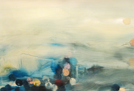 Angelina Nasso Where Nothing is Edge #2, 2005 Oil on paper 27 1/2 x 39 1/2 inches