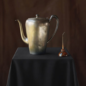 Tom Baril | Pewter Pot with Oil Can (850)