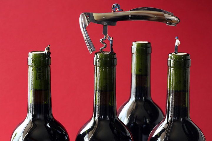 Christopher Boffoli, Wine Openers, 2012, Archival ink print with acrylic dibond mounting, Available in various sizes