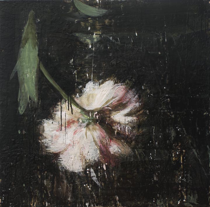 Tony Scherman, Conversations with the Devil (12047), 2011-2012, Encaustic on canvas, 30 x 30 inches