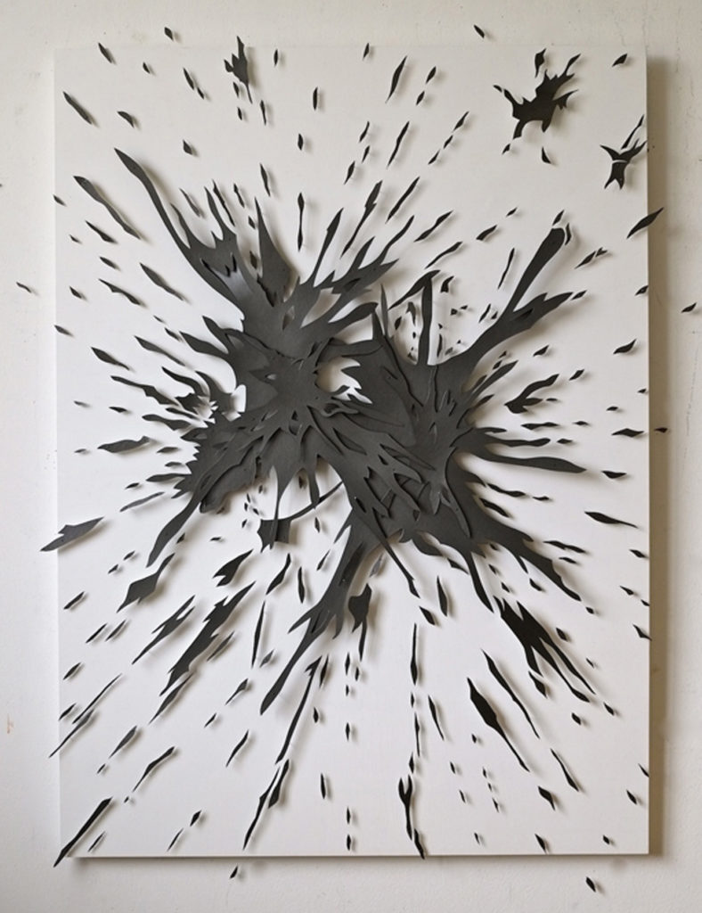 The Meeting (#1505G), 2015, Graphite on watercolor paper, 41 x 30 inches