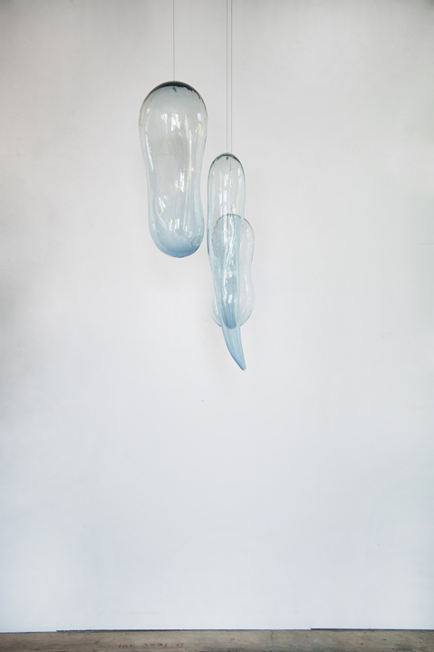 Ann Gardner, Clusters F (Glass 6), 2017, Glass, 47 x 22 inches x 16 inches