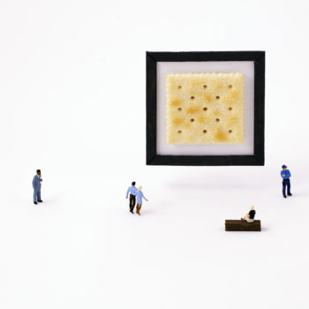 Christopher Boffoli, Cracker Exhibit, 2018, Archival ink print with acrylic dibond mounting, 12 x 18, 24 x 36, 32 x 48, 48 x 72 inches