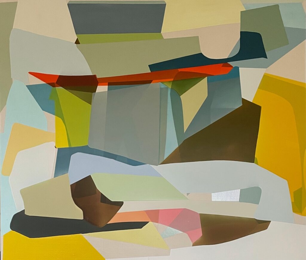 Susan Dory, Grand Tour, 2024, Acrylic on canvas over panel, 52 x 60 inches