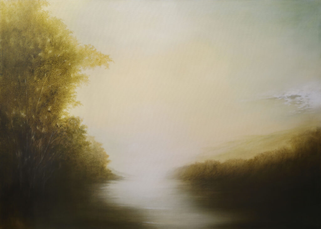 Hiro Yokose, Untitled (#5483), 2022, Oil on canvas, 44 x 57 x 2½ inches