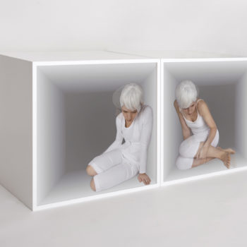 Margeaux Walter, Threshold, 2008, MDF, plexiglass, 3D, 24 x 24 x 23 inches