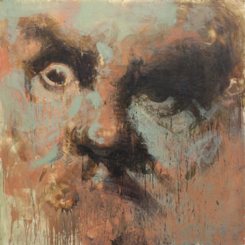 Tony Scherman, My Father's Ghost, 2013, Encaustic on canvas, 60 x 60 inches