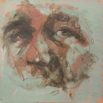Tony Scherman, Polonius, 2013, Encaustic on canvas, 30 x 30 inches