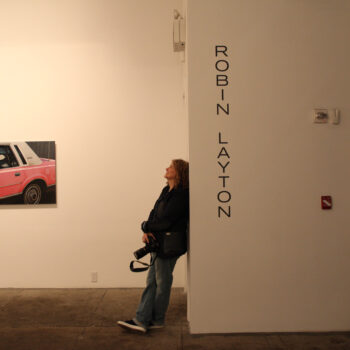 Layton at her 2015 Winston Wächter solo show