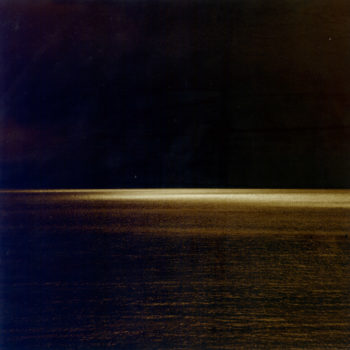 Rena Bass Forman, Italy #3, Seascape (Camogli), 2000, Sepia toned gelatin silver print, 30 x 30 inches