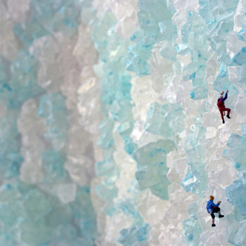 Christopher Boffoli, Rock Candy Icefall, 2013, Archival ink print with acrylic dibond mounting, Available in various sizes