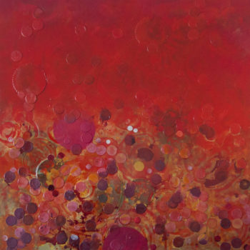Erin Parish, ...And My Name Aint Baby, 2015, Oil and resin on wood panel, 47 1/2 x 47 1/2 inches