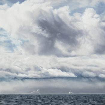 Sold, Zaria Forman, Greenland #73, 2014, Pastel on paper, 64 x 60 inches