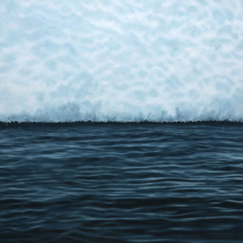 Zaria Forman, Lemaire Channel, Antarctica, 2015, Soft pastel on paper, 44 x 60 inches