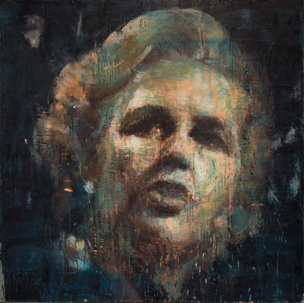 Tony Scherman, Margaret Thatcher (14023), 2012-14, Encaustic on canvas, 72 x 72 inches