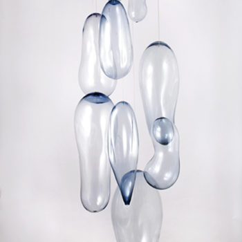 Ann Gardner, Bubbles, 2016, Blown glass, 112 x 24 inches x 30 inches