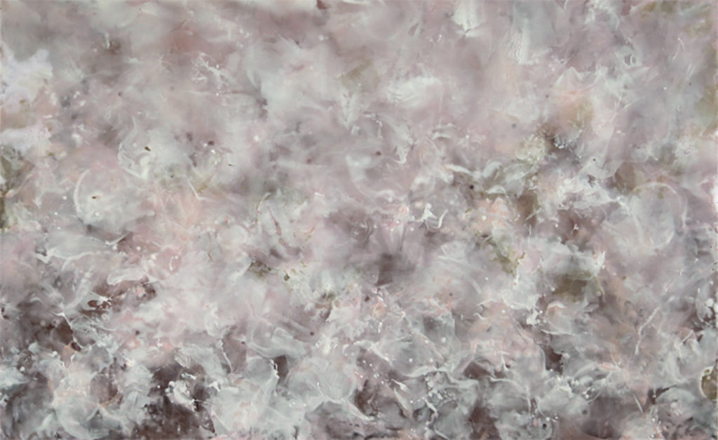 Betsy Eby, Dance of the Seven Veils, 2016, Encaustic on canvas on panel, 36 x 58 inches