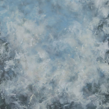 Betsy Eby, Sea Nymph, 2016, Encaustic on canvas on panel, 58 x 46 inches