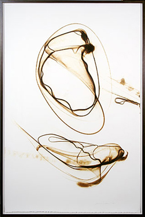Etsuko Ichikawa, Trace 1797 (Framed), 2007, Glass pyrograph on paper, 60 x 40 inches