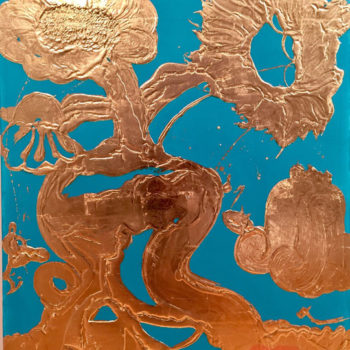 Catherine Howe | Gilded Painting (Luminous Turquoise)