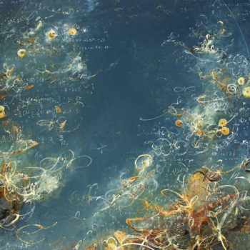 Michael Schultheis, Resonate Venn Light, 2019, Acrylic on canvas, 48 x 36 inches