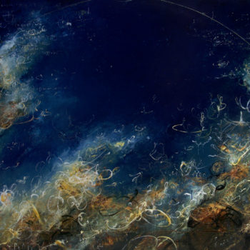 Michael Schultheis, Venn Luminosity, Night, 2019, Acrylic on canvas, 48 x 72 inches