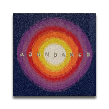 Stephanie Hirsch, Universal Abundance, 2021, Mixed media, beads on canvas, 29 x 29 inches, Sold