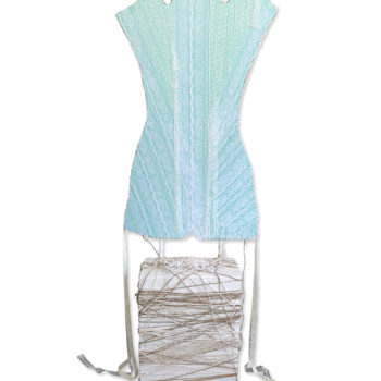 Stephanie Hirsch, Intuition, 2019, Back view, Mixed Media, 78 x 29 inches