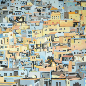 John Bowman, Holy Land, 2013, Oil and acrylic on canvas, 46 x 64 inches