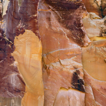 Sally Gall, Fracture Zone: Ochre, 2022, Archival pigment print, Available in various sizes