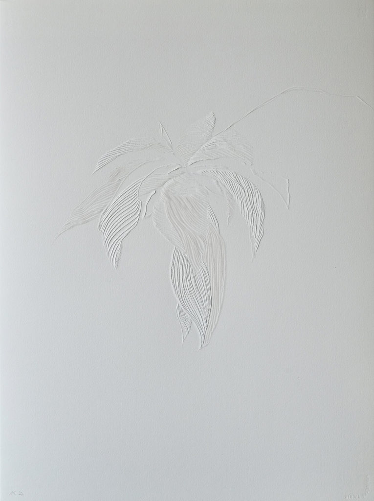 Andreas Kocks, Untitled #2009, 2020, Carved watercolor paper, 30 x 22 inches
