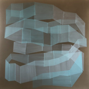Susan Dory, Containment No. 11, 2020, Acrylic on canvas over panel, 30 x 30 inches