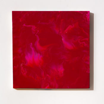 Ed Cohen, Haiku, 2020, Fluid acrylic on canvas, 12 x 12 inches