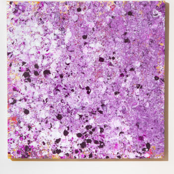 Ed Cohen, A chaos of stars, 2020, Fluid acrylic on canvas, 24 x 24 inches