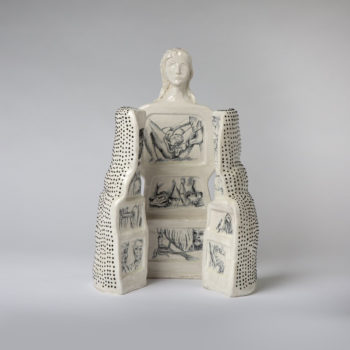 Katie Croft, Could I Have Been Anyone Other Than Me, 2019, Ceramic, 16 x 6 x 6 inches