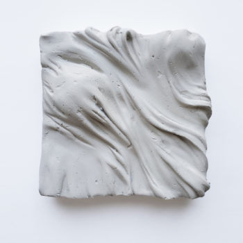 María Dusamp, Stop, Variant III, 2020, Epoxy clay, 4 x 4 x 1.125 inches