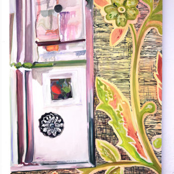 Lizzie Zelter, Fridge in Disguise 2021, Oil on canvas, 40 x 30 inches
