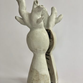 Katie Croft, When The Stories of Women are Told by Men (After Daphne), 2021, Ceramic, 15 x 6 x 5 inches