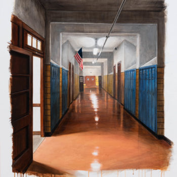 Peter Waite, Intermediate School, 2020, Acrylic on Panel, 43½ x 37½ inches