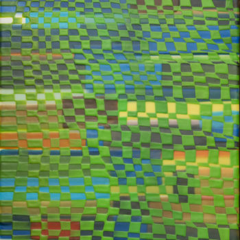Susan Dory, See Through 4, 2021, Acrylic on canvas over panel, 18½ x 14¼ inches
