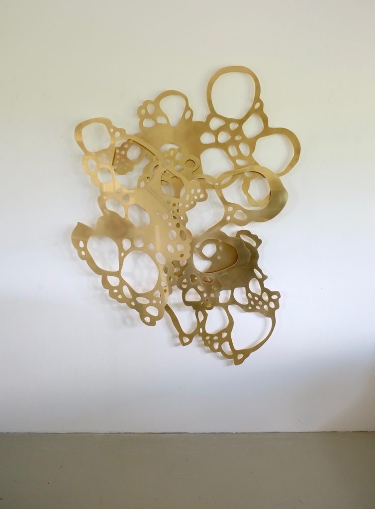 Andreas Kocks, Solid Ether (#2107B), 2021, Coated brass, Edition 1 of 2, 1AP, 73 x 56 x 2¾ inches