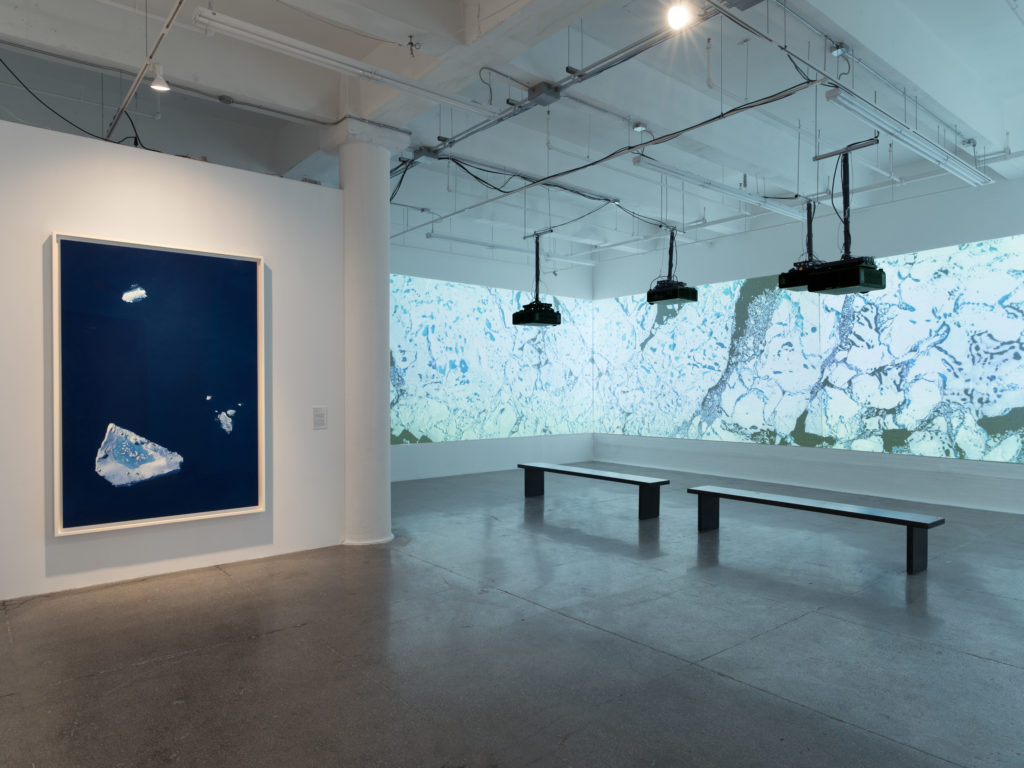 Installation at Mana Contemporary, Implied Scale: Confronting the Enormity of Climate Change