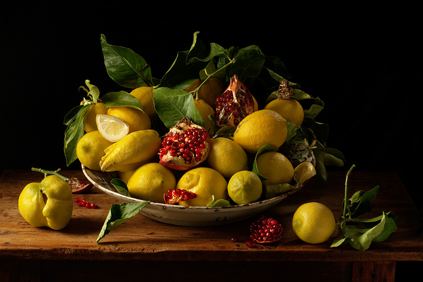 Paulette Tavormina | Lemons and Pomegranates, After J.V.H., 2010, Archival pigment print, Available in various sizes