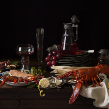 Paulette Tavormina, Still Life with Lobster and Crayfish, 2019, Archival pigment print, Available in various sizes