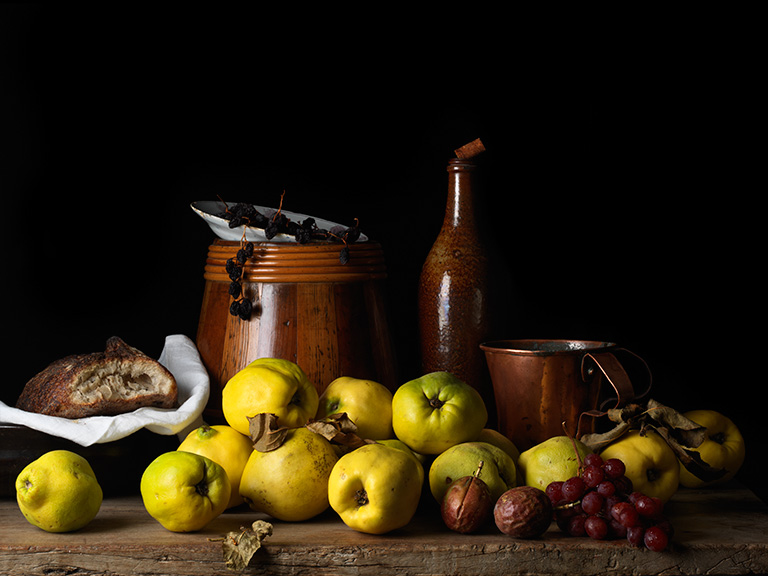 Paulette Tavormina, Still Life with Quince and Jug, After L.M., 2014, Archival pigment print, Available in various sizes