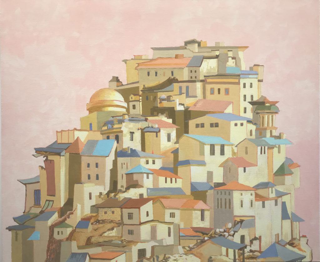 John Bowman, Acropolis, 2021, Acrylic on canvas, 40 x 48 inches