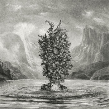 Ethan Murrow, Retreat, 2022, Graphite on paper, 36 x 36 inches