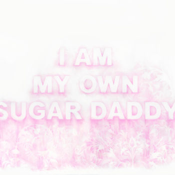 Amanda Manitach, I Am My Own Sugar Daddy, 2022, Colored lead on paper, 25 x 40 inches
